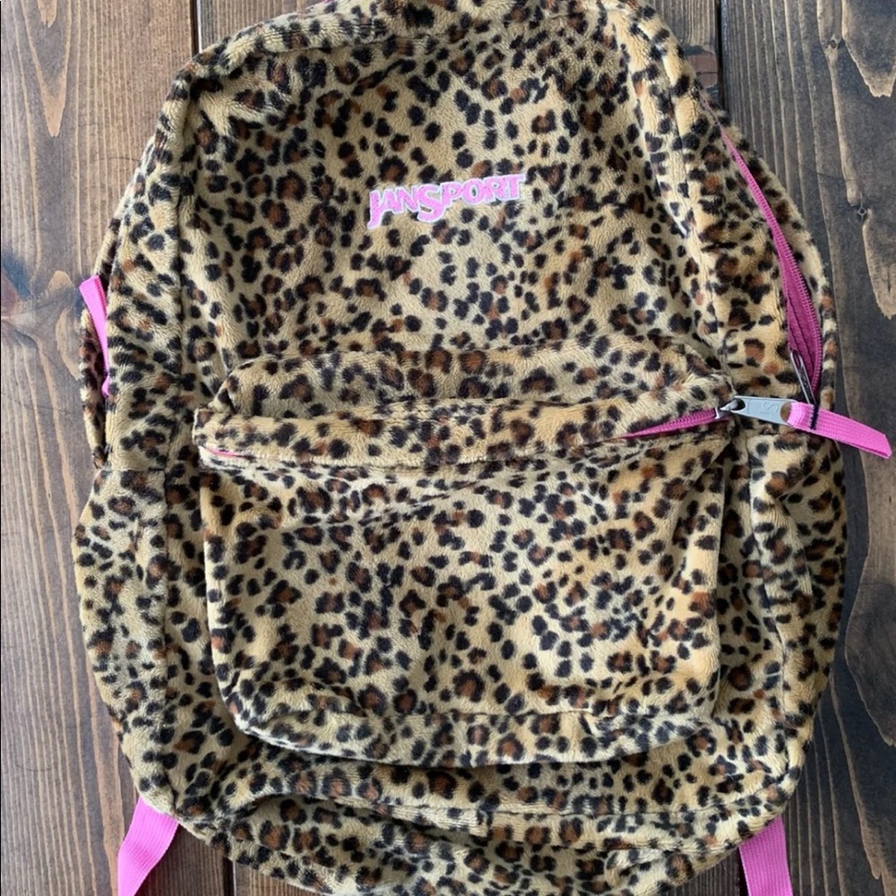 Jansport Cheetah print backpack